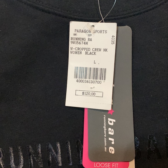 NWT Running Bare black sweatshirt - Picture 3 of 7